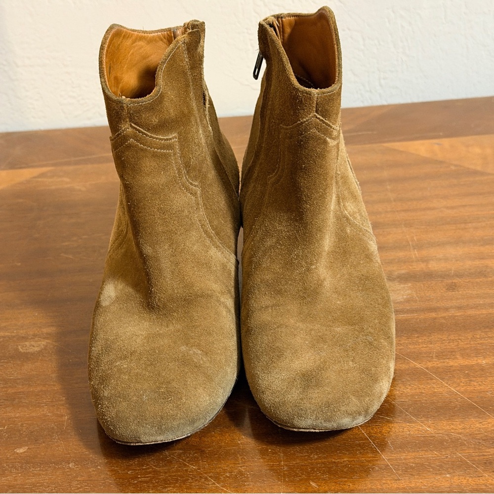 ISABEL MARANT Dicker Boots Western Suede Brown - Picture 4 of 11